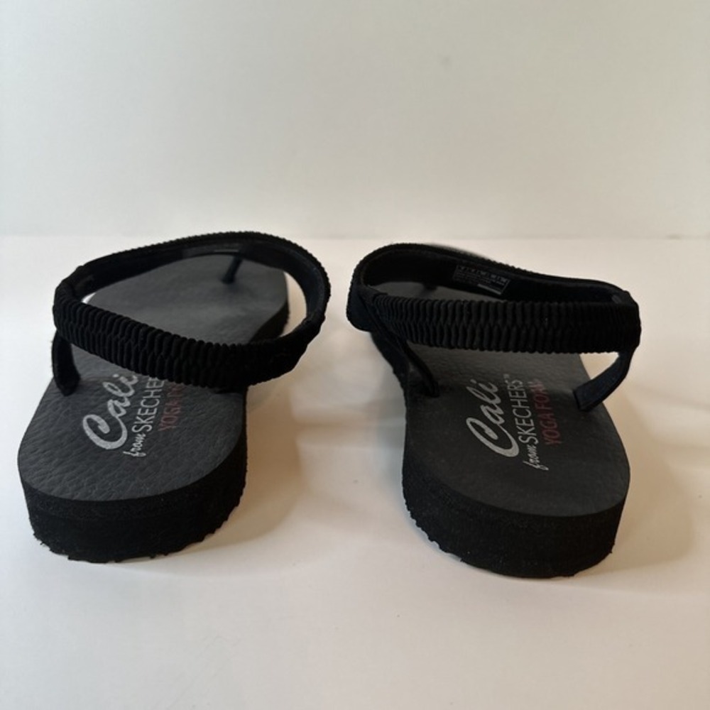 Skechers Meditation Rock Crown Sling Back Womens Sandals Black Size US 9 Great - Picture 5 of 11